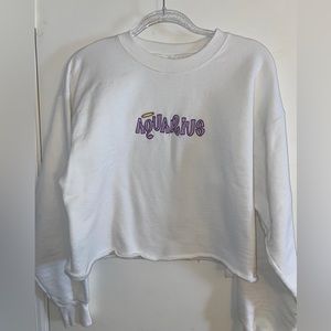 Aquarius Crewneck in Bratz font